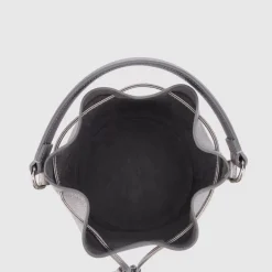 Aquatalia Handbags-Bari Bucket Platinum