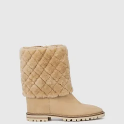 Aquatalia Boots-Casandra Beige