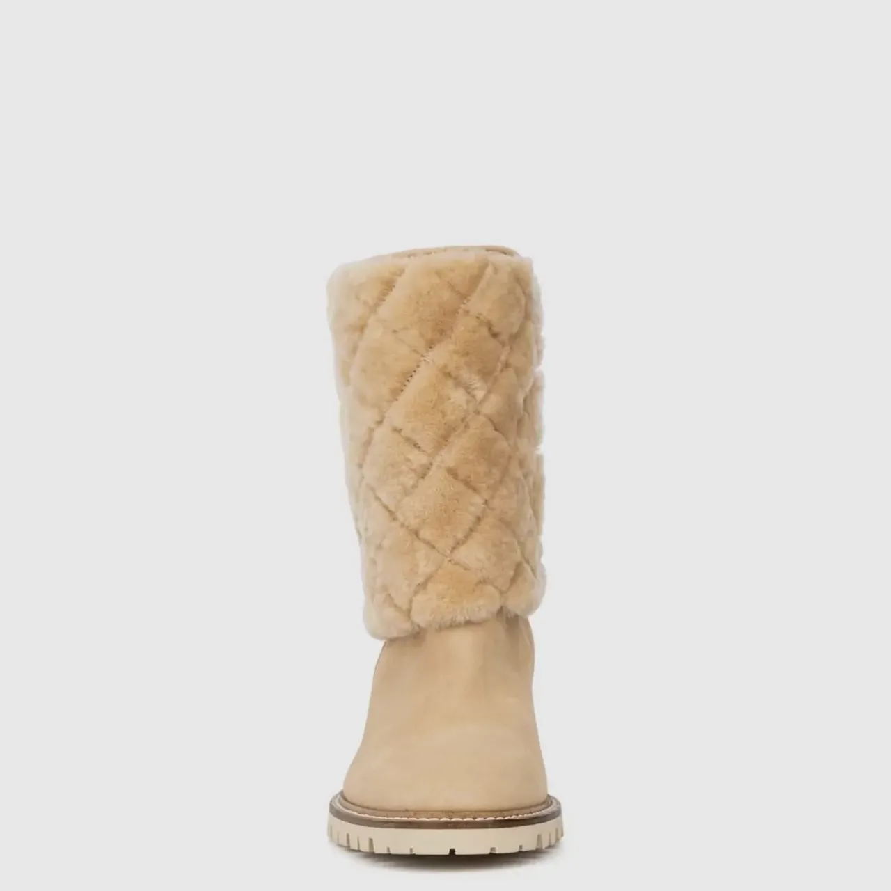 Aquatalia Boots-Casandra Beige