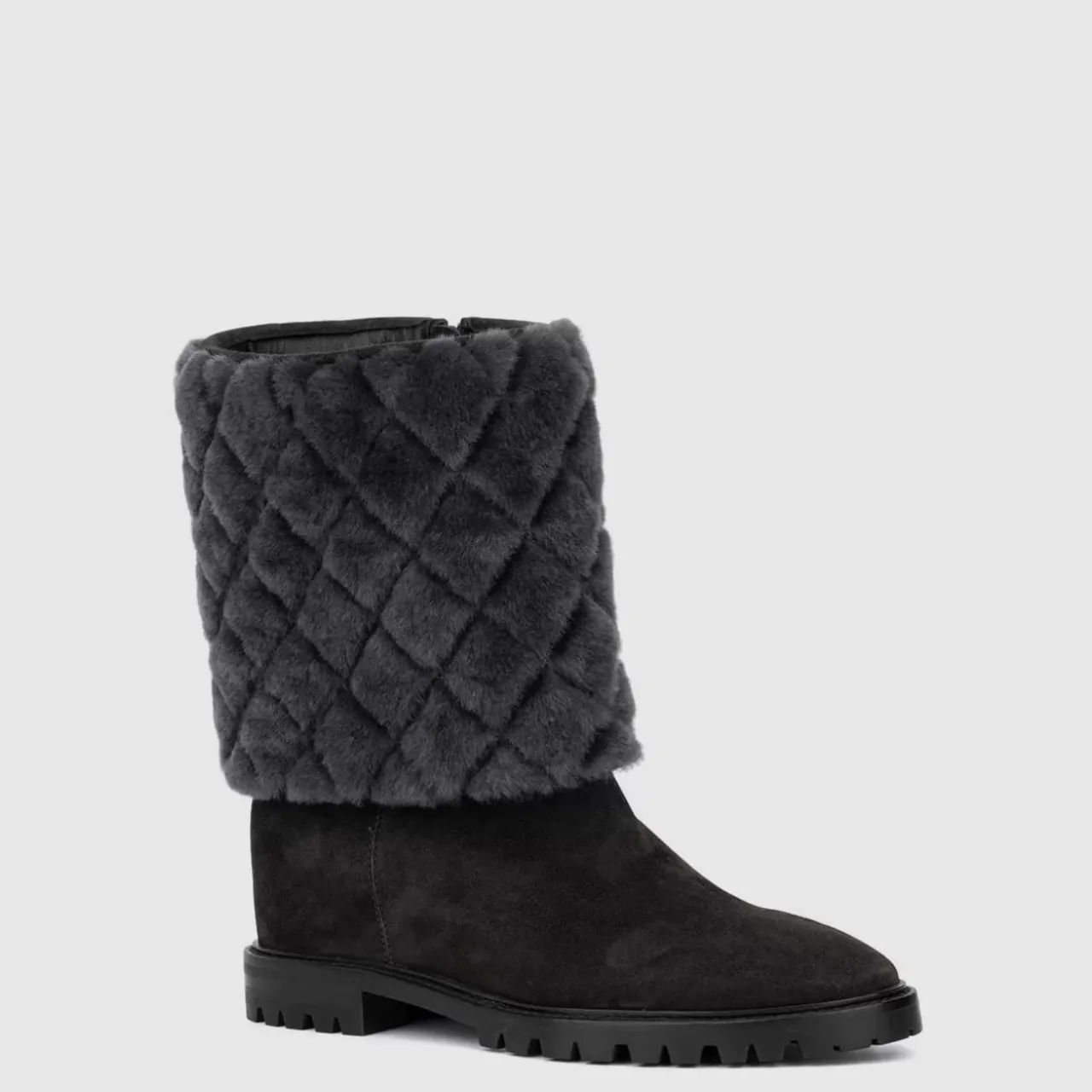 Aquatalia Boots-Casandra Dark Grey