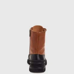 Aquatalia Boots-Elvira Black Caramel