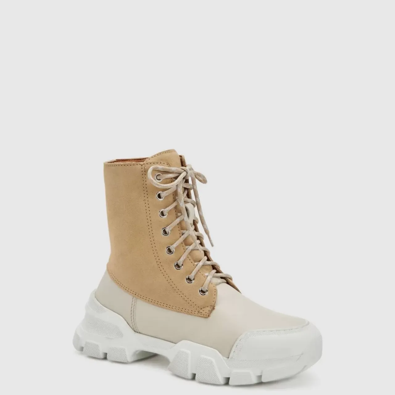 Aquatalia Boots-Elvira Off White Sand