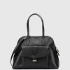Aquatalia Handbags-Florence Top Handle Black