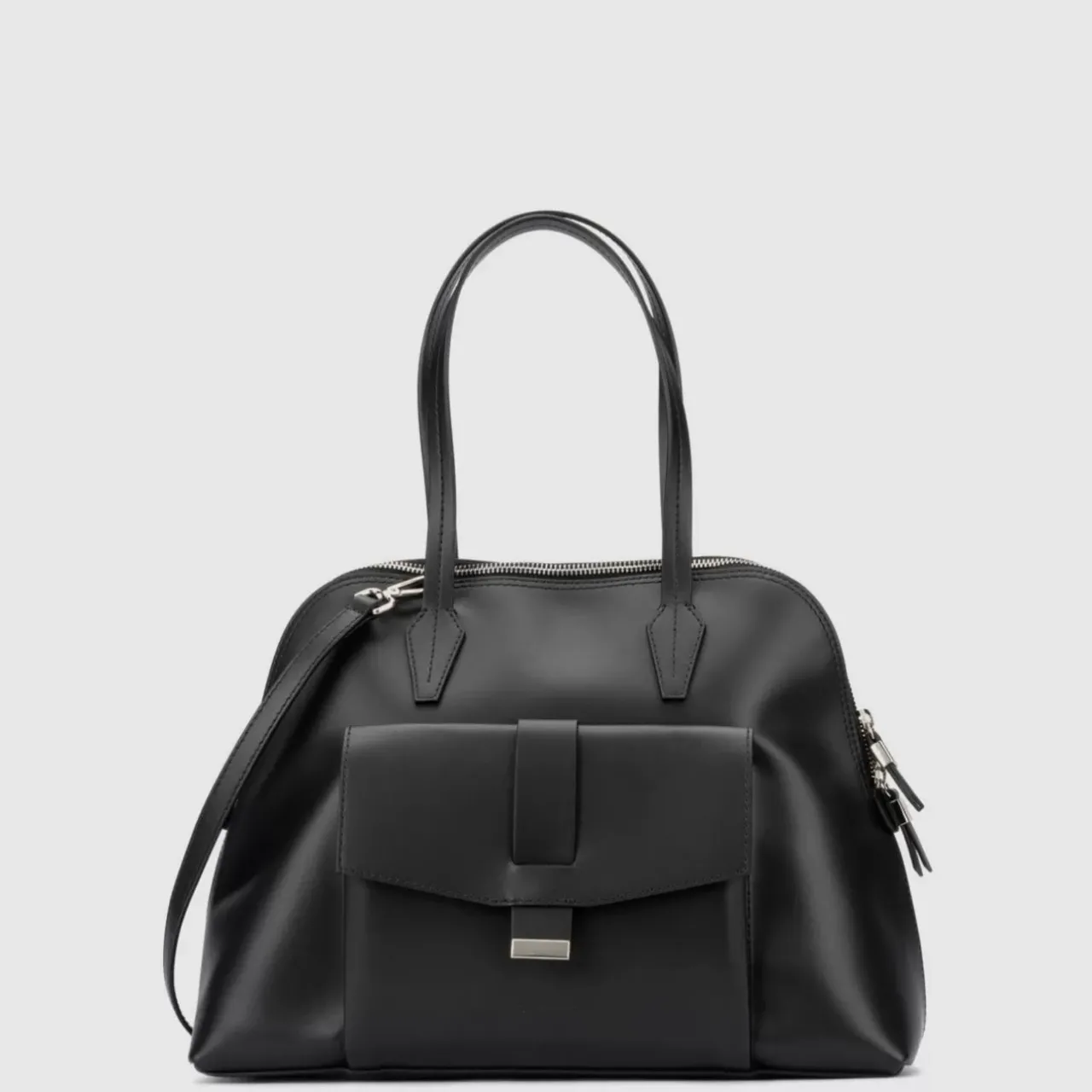 Aquatalia Handbags-Florence Top Handle Black