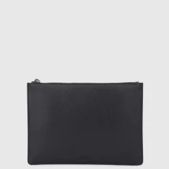 Aquatalia Handbags-Large Zip Pouch Black
