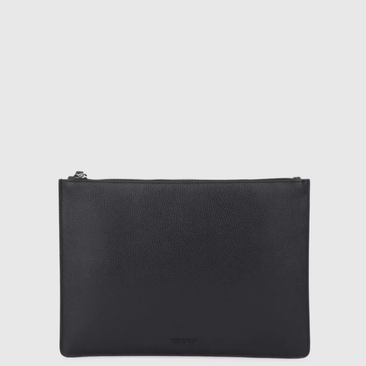 Aquatalia Handbags-Large Zip Pouch Black