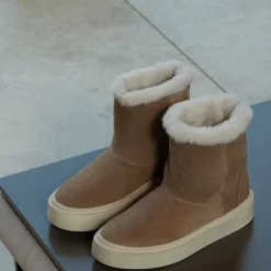 Aquatalia Boots-Lavina Dark Taupe/White