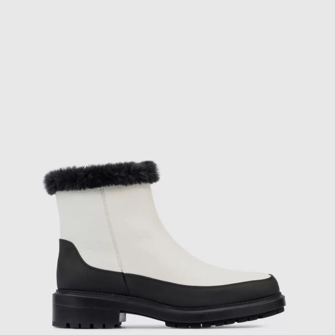 Aquatalia Boots-Lindsay Off White/Black