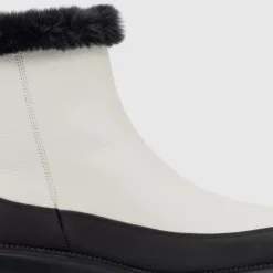 Aquatalia Boots-Lindsay Off White/Black