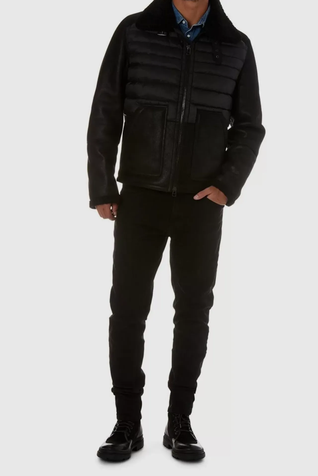 Aquatalia Outerwear-Lombardy Black