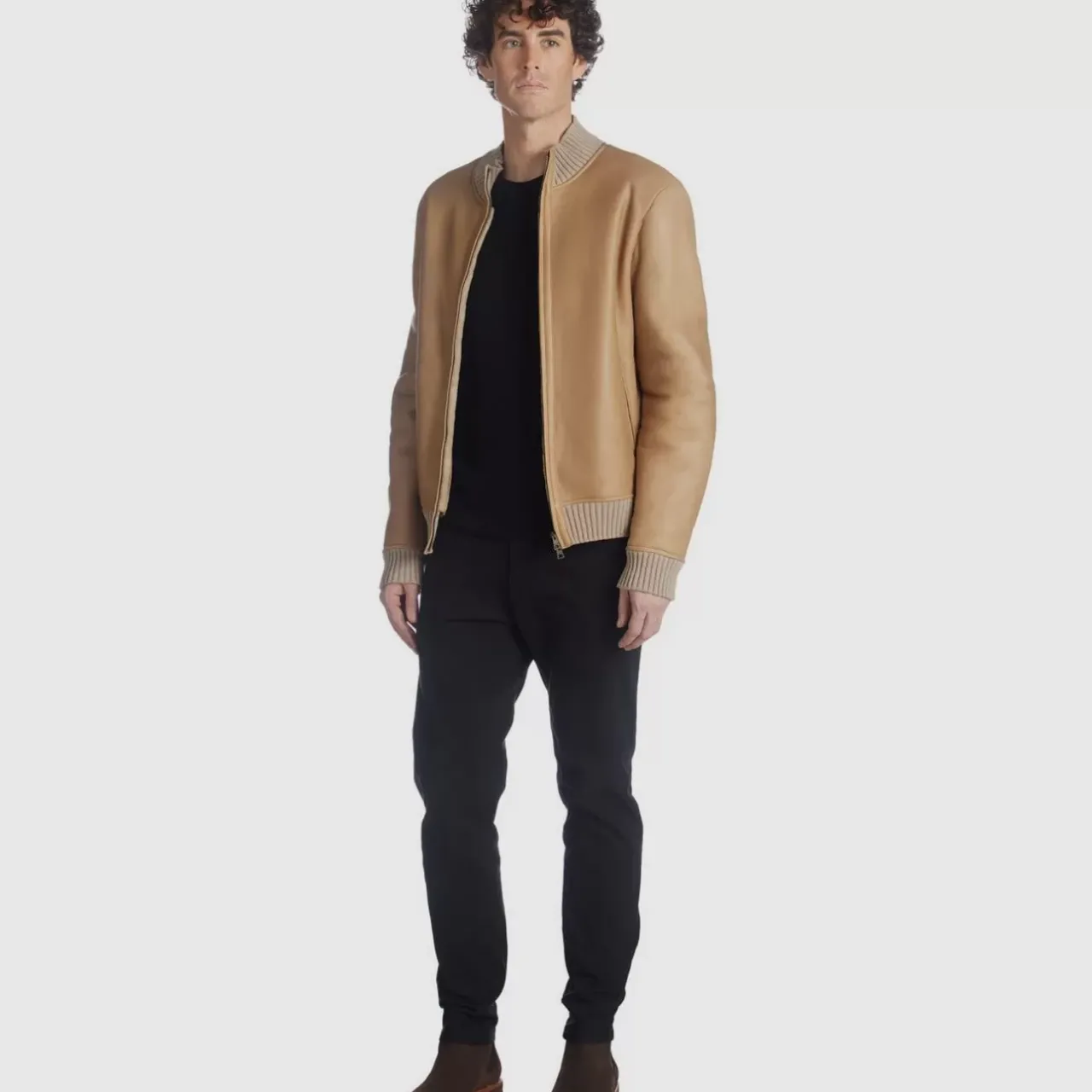 Aquatalia Outerwear-Lucca Tan
