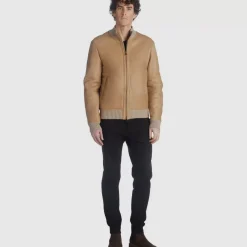 Aquatalia Outerwear-Lucca Tan