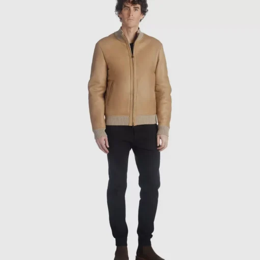 Aquatalia Outerwear-Lucca Tan