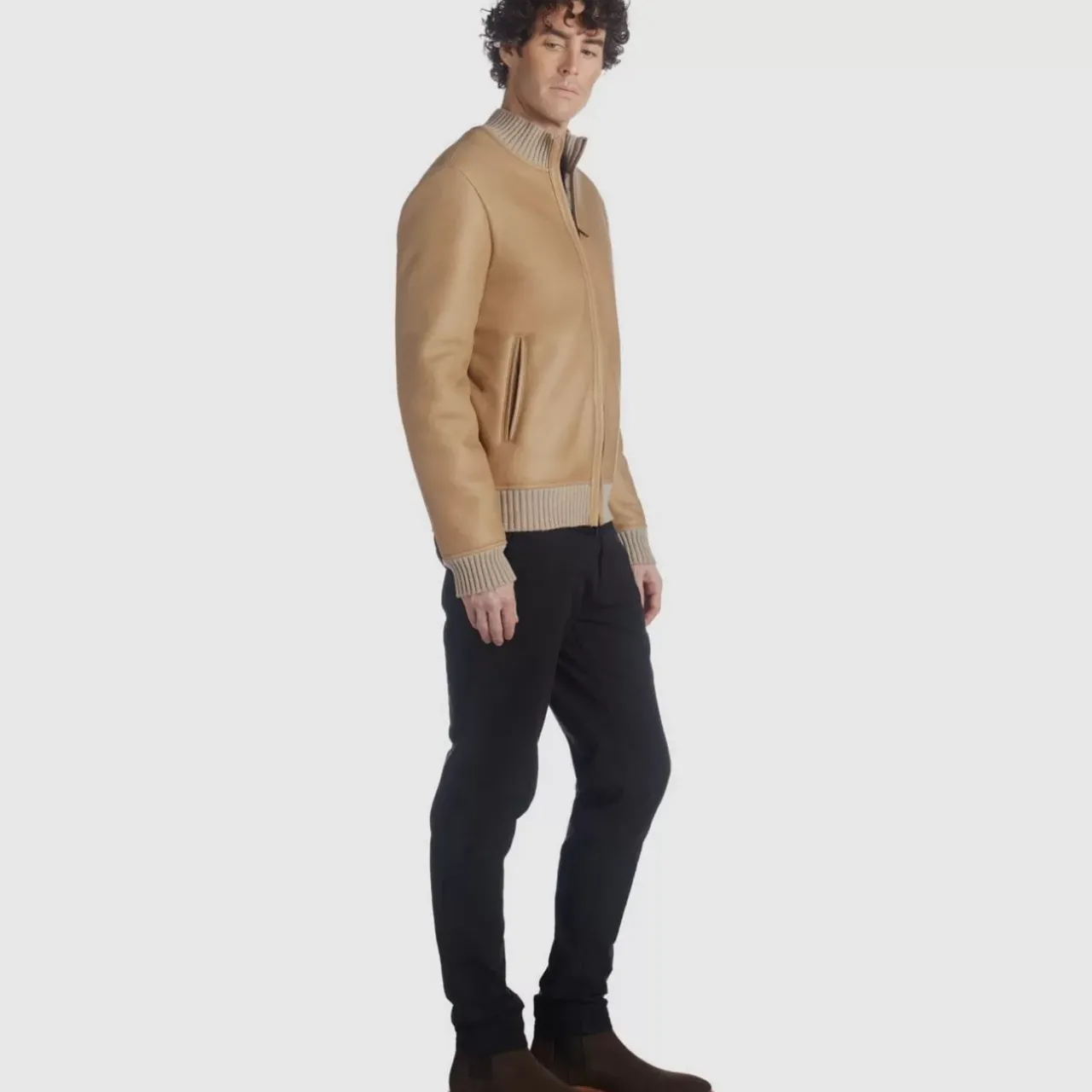 Aquatalia Outerwear-Lucca Tan