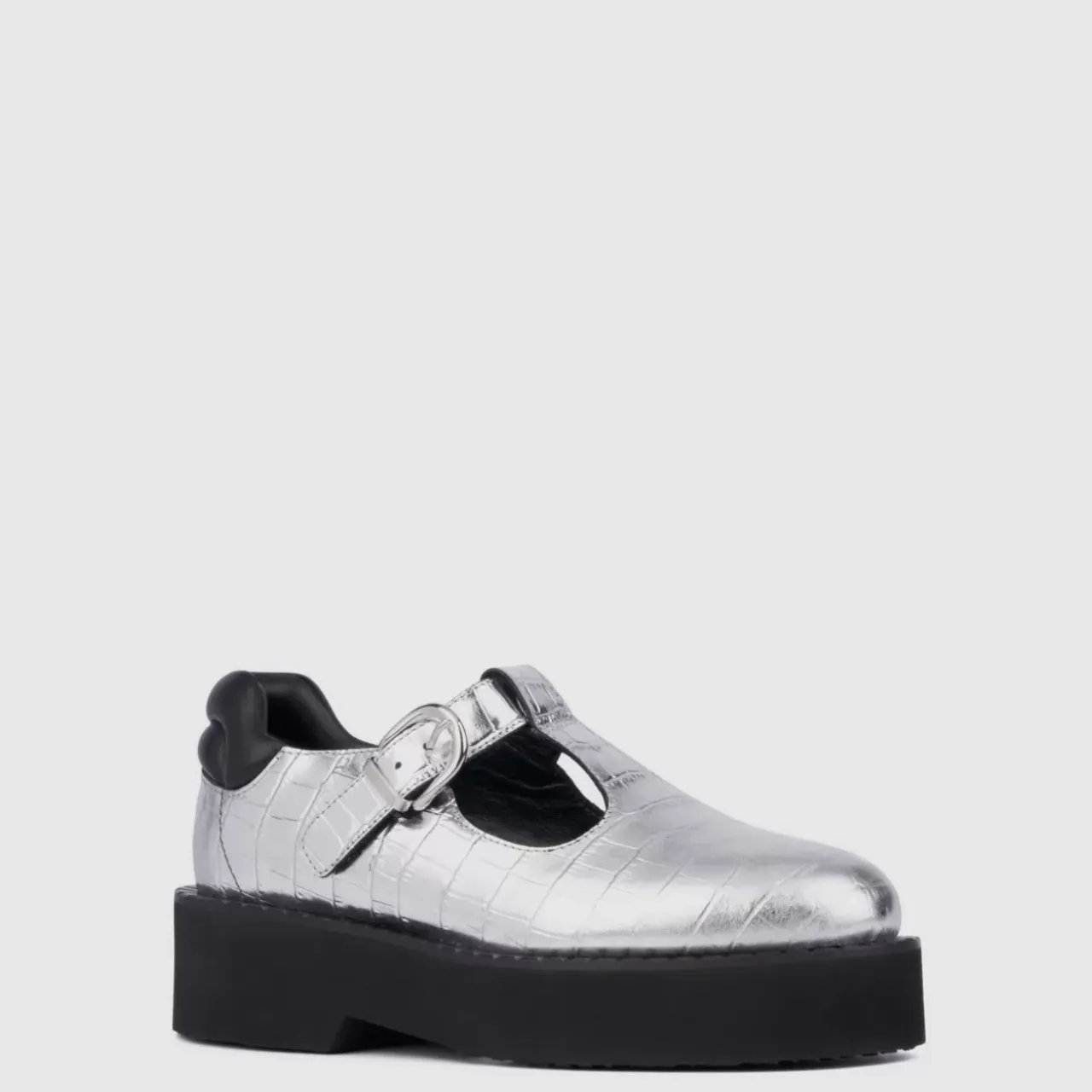 Aquatalia Flats-Malvina Silver/Black