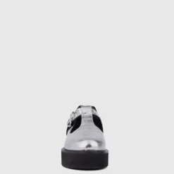 Aquatalia Flats-Malvina Silver/Black