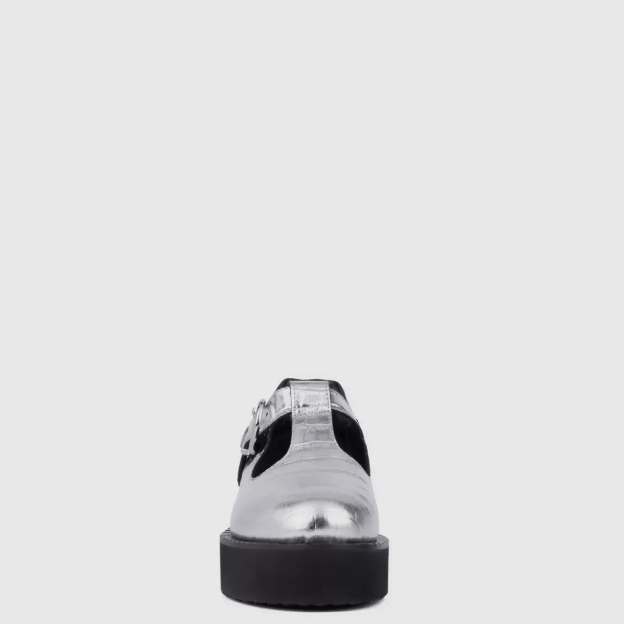 Aquatalia Flats-Malvina Silver/Black