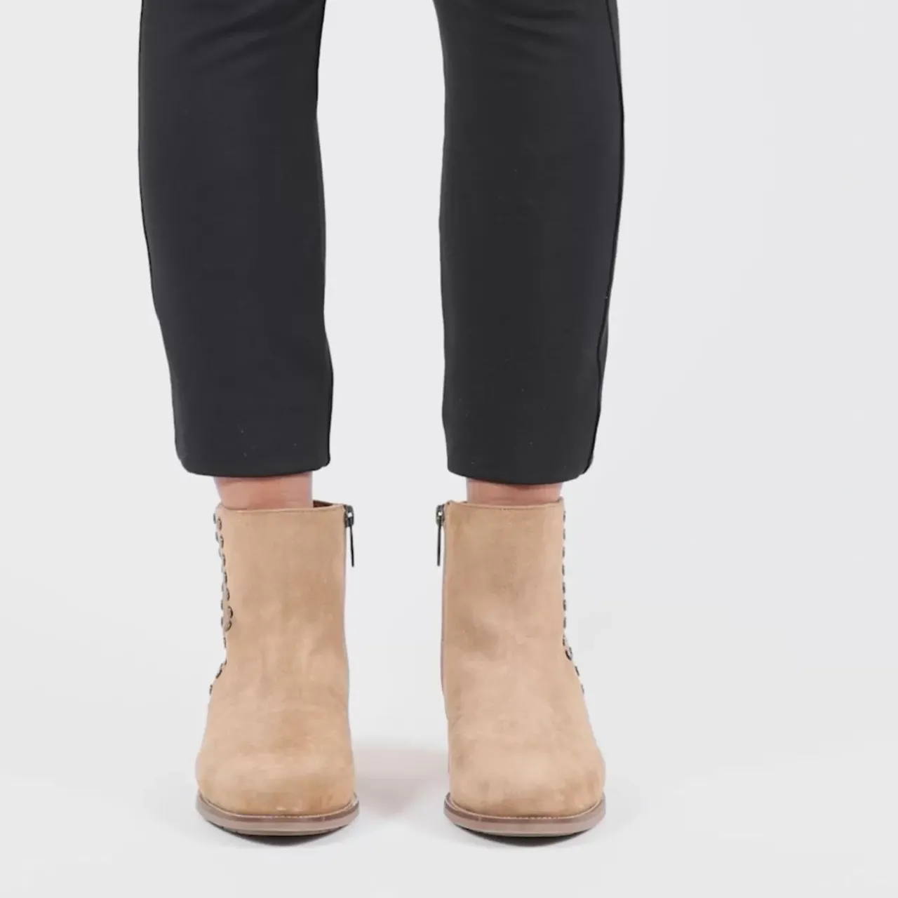 Aquatalia Boots-Nario Light Taupe