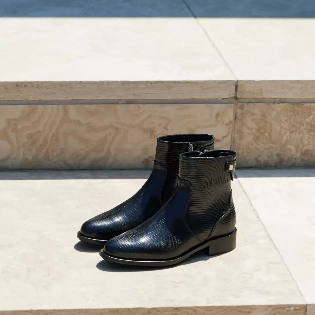 Aquatalia Boots-Natania Black