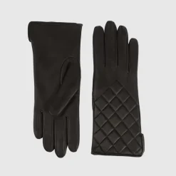 Aquatalia Gloves-Quilted Glove Espresso