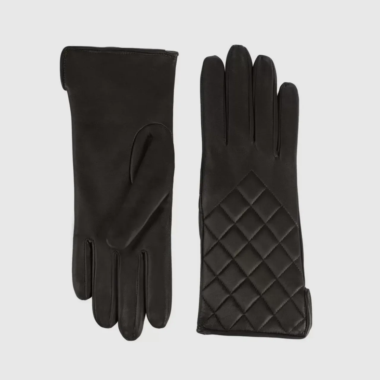 Aquatalia Gloves-Quilted Glove Espresso