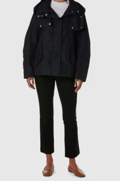 Aquatalia Outerwear-Raveena Nylon Navy