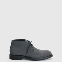 Aquatalia Boots-Rinaldo Dark Charcoal