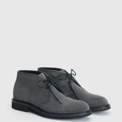 Aquatalia Boots-Rinaldo Dark Charcoal