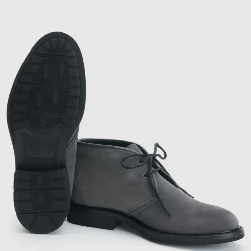 Aquatalia Boots-Rinaldo Dark Charcoal