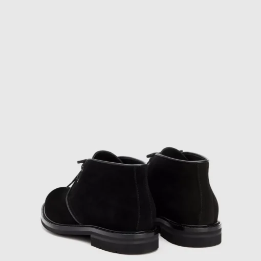 Aquatalia Boots-Rinaldo Dark Charcoal