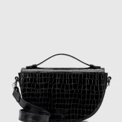 Aquatalia Handbags-Siena Crossbody Black