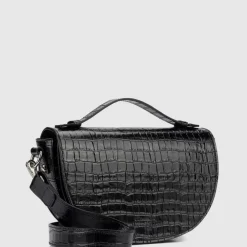 Aquatalia Handbags-Siena Crossbody Black