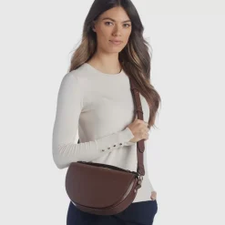 Aquatalia Handbags-Siena Crossbody Cognac