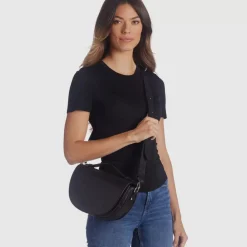 Aquatalia Handbags-Siena Crossbody Black