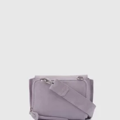 Aquatalia Handbags-Soho Crossbody Mauve Grey