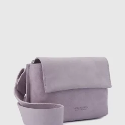 Aquatalia Handbags-Soho Crossbody Mauve Grey