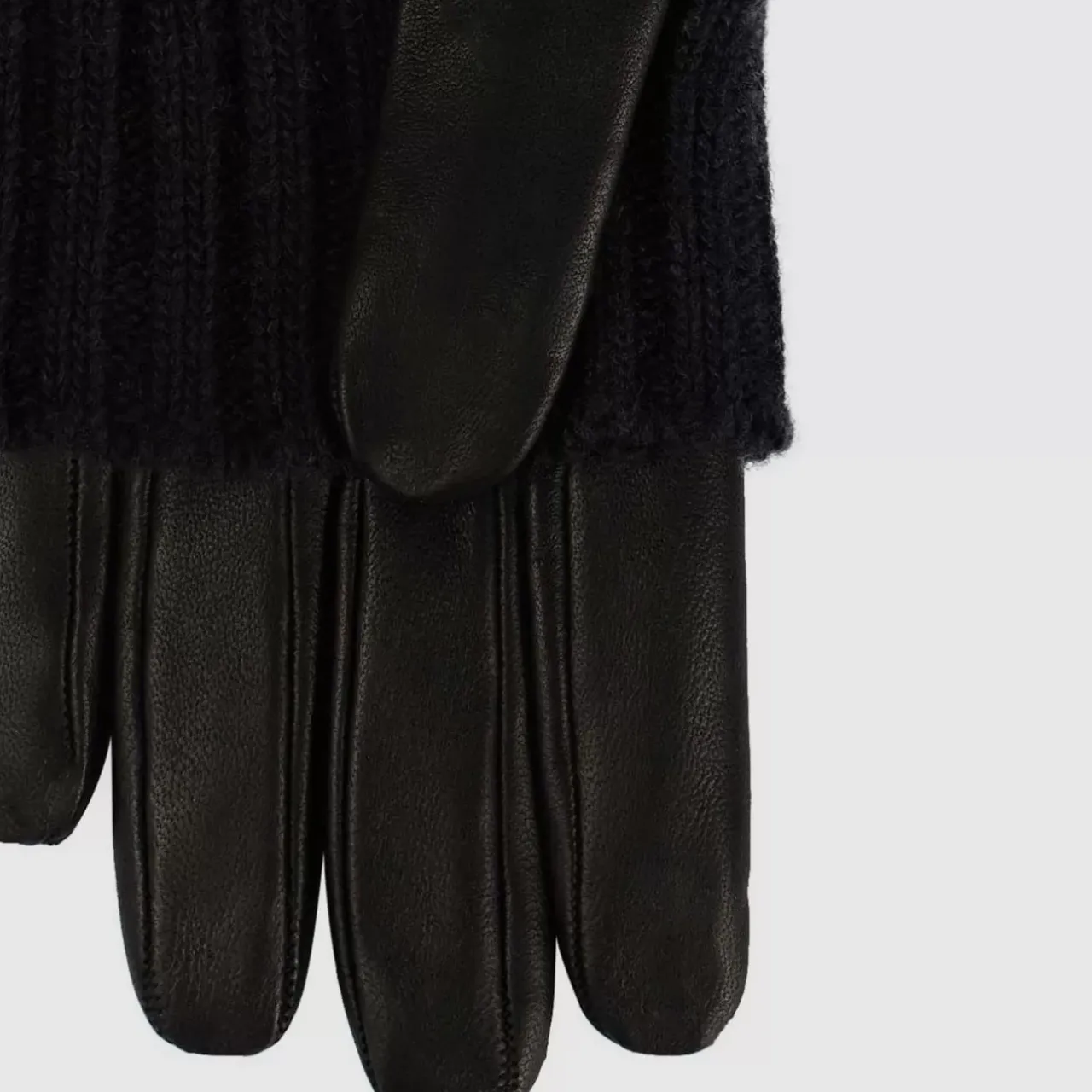 Aquatalia Gloves-Sweater Cuff Glove Black