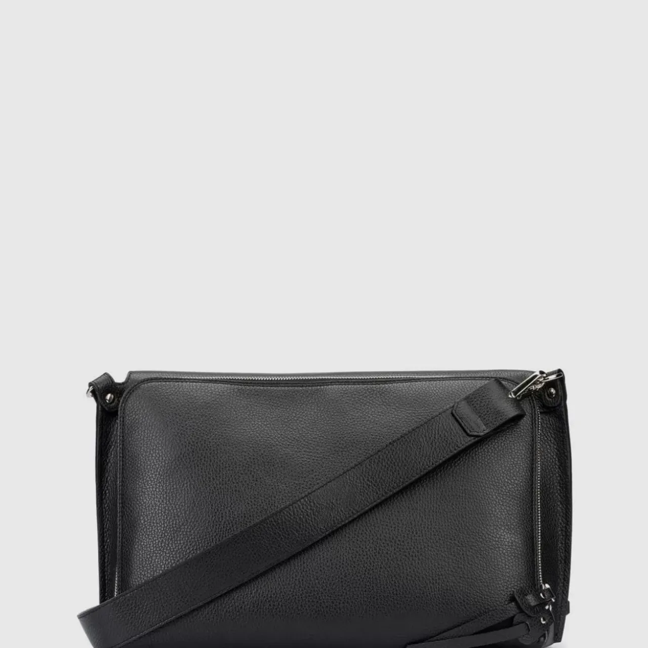 Aquatalia Handbags-Verona Messenger Black